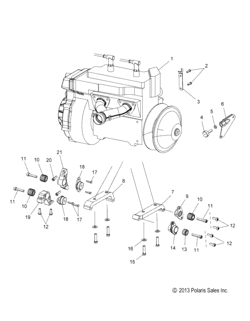 Engine, Mounting All Options