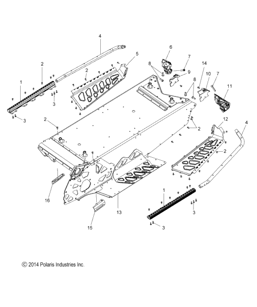 Chassis, Tunnel & Rear Asm. All Options