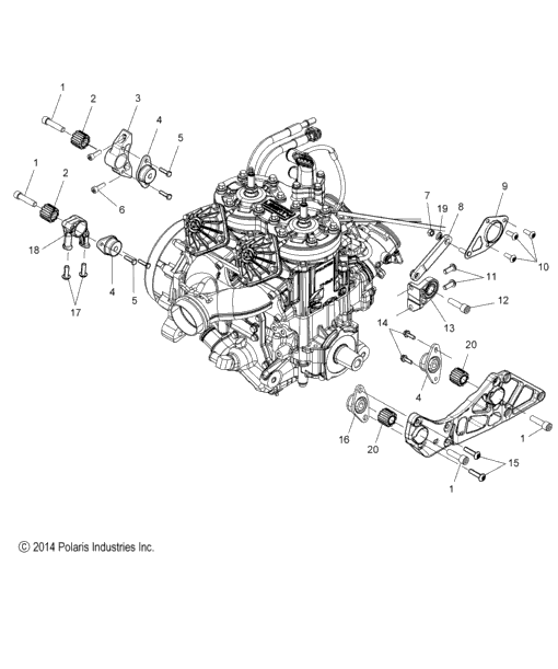 Engine, Mounting