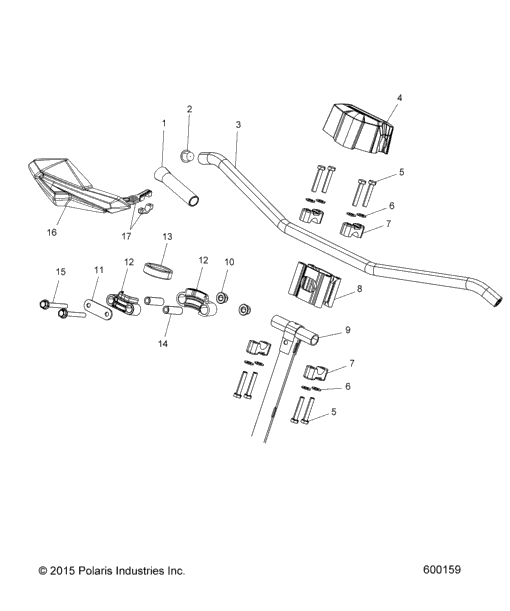 Steering, Upper & Handlebar Asm. All Options