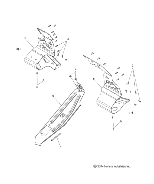 Chassis, Clutch Guard & Footrests All Options