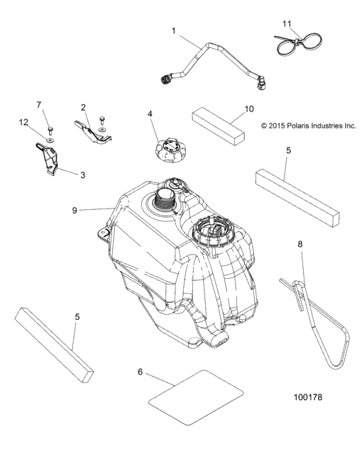 Body, Fuel Tank Asm. A16sea57a1789L7E57a1579