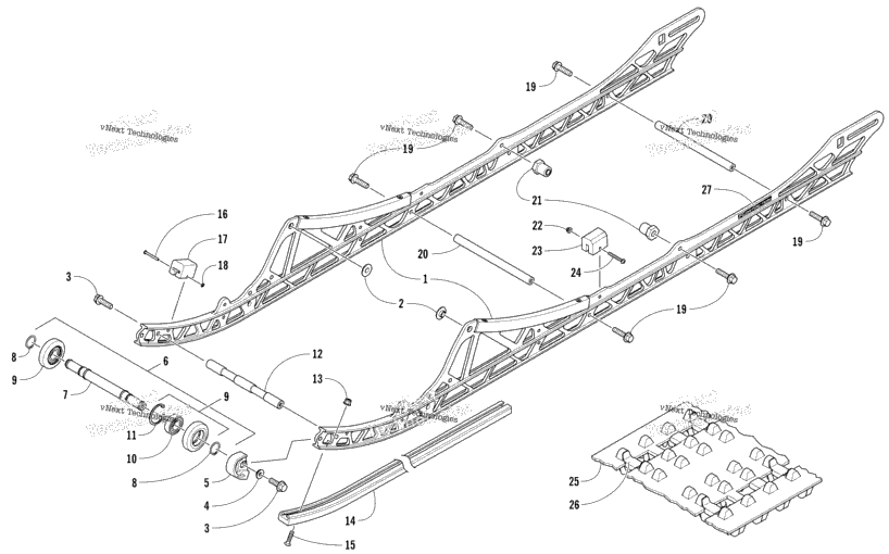 Slide Rail And Track Assembly