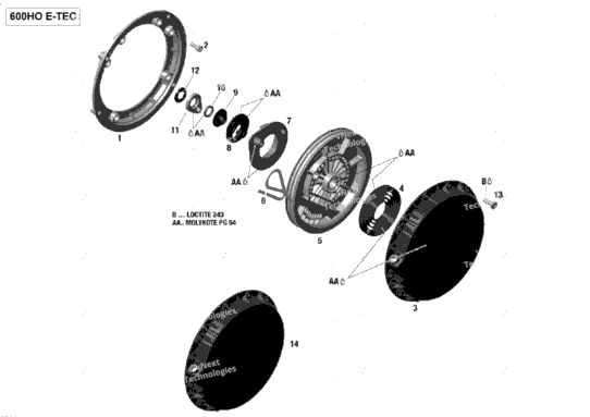 Rewind Starter - 600HO E-TEC