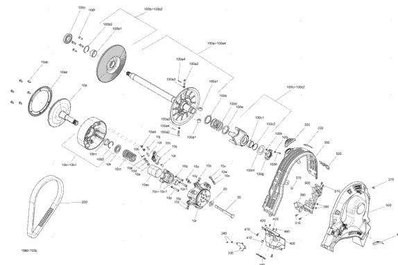 Pulley System - 600HO E-TEC