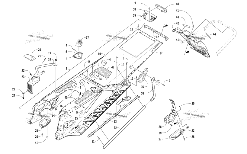 Tunnel And Snowflap Assembly