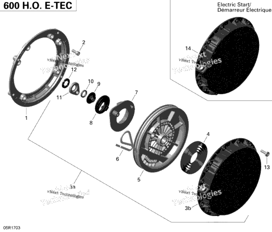 Rewind Starter - 600HO E-TEC