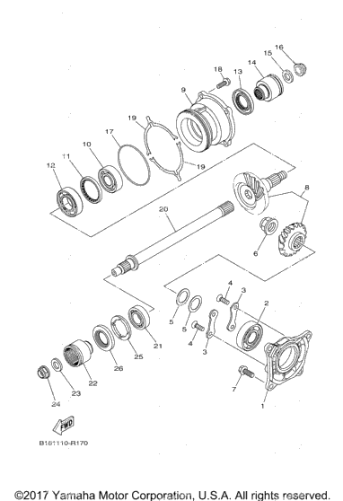 Middle Drive Gear