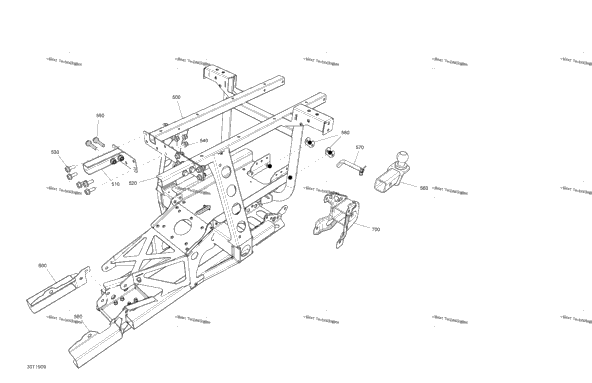 Frame Outlander MAX 6X6 - 450 EFI - Rear Parts 1