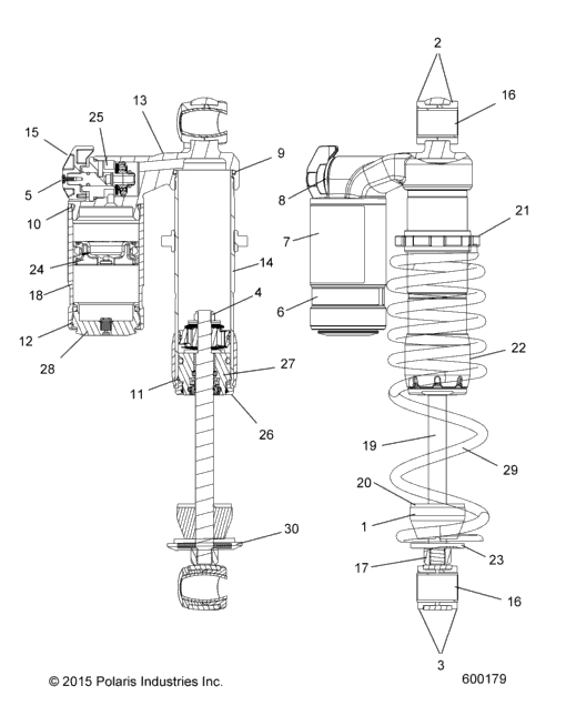 Suspension, Shock, Front Track (600179)