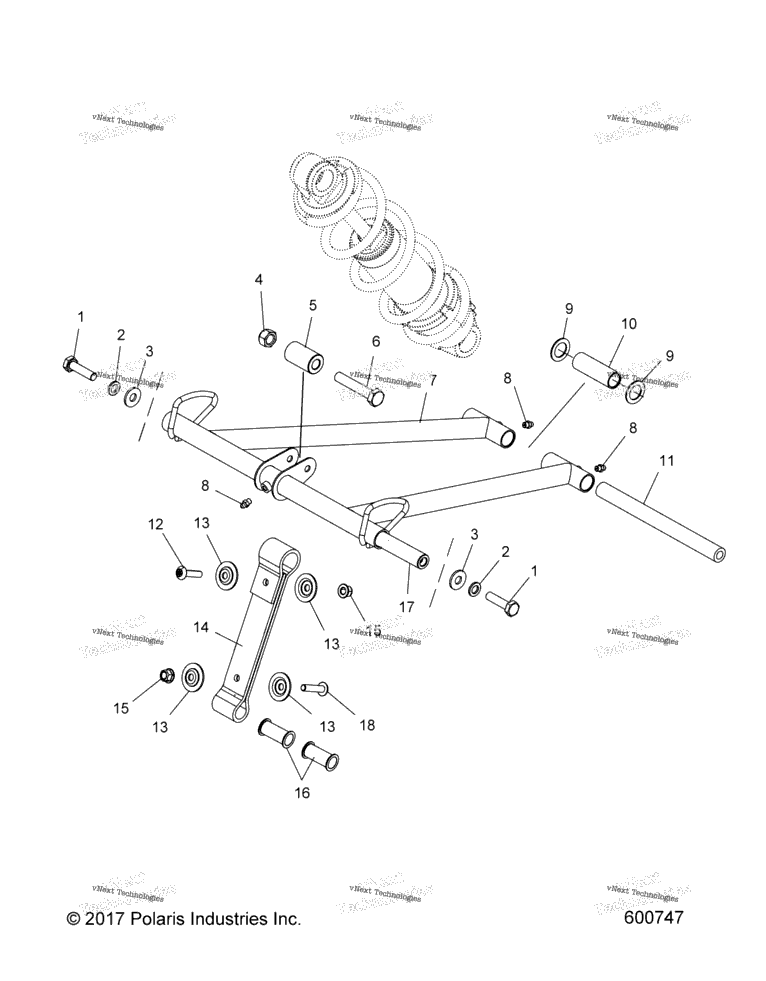 Suspension, Torque Arm, Front All Options