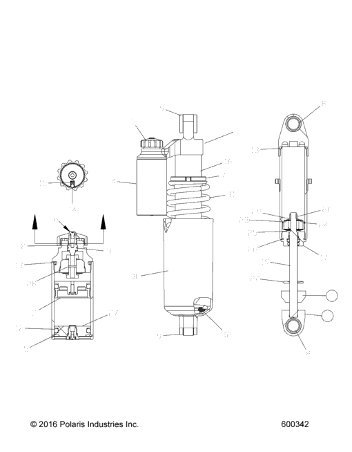 Suspension, Shock, Front Track (600342)